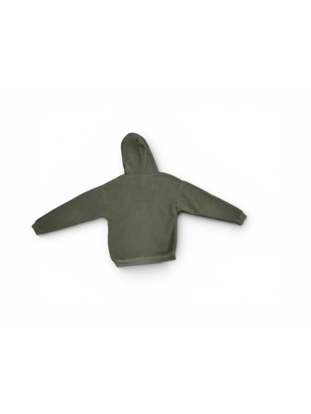 American Eagle Women’s Sherpa Fleece Pullover Hoodie Army Olive Green Sz XS Cozy - Picture 4 of 6